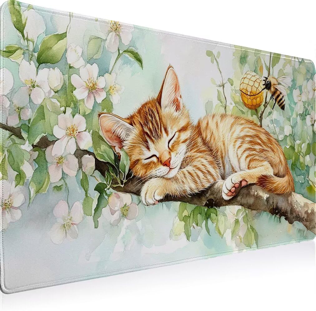 Duża podkładka pod mysz XXL, 1500 x 800 mm, gamingowa podkładka pod mysz, szwy, antypoślizgowa, gumowa podstawa, gładka powierzchnia, wodoodporna i Ianglebig podkładka na biurko, podkładka pod mysz