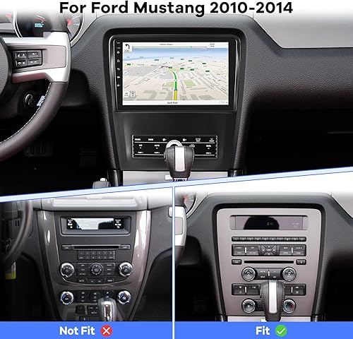 Miniatura 2 de 2G+64G Radio de coche para Ford Mustang 2010-2014, 10.1 pulgadas Android 13 pantalla táctil estéreo del coche, Apple CarplayAndroid Auto1080PHi-Fi