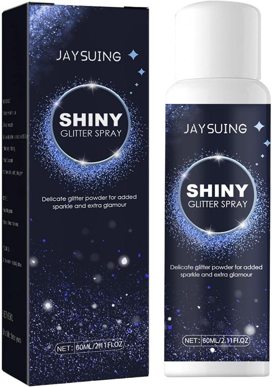 Glitter Spray 60ml Silver Glitter Shimmer Body Spray Sparkly