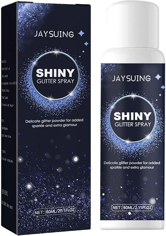 Glitter Spray 60ml Silver Glitter Shimmer Body Spray Sparkly