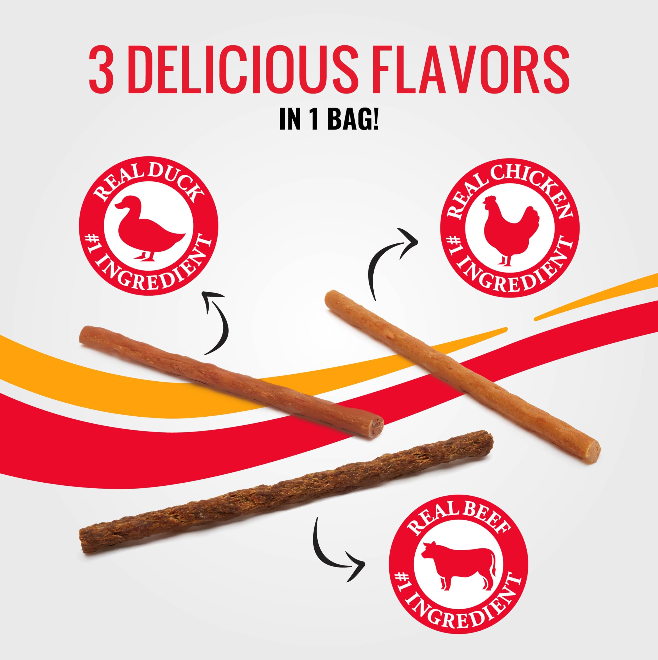 Good ‘n’ Tasty Triple Flavor Snap ‘EMS Gourmet Treats Variety Pack for All Dogs, 15 Count, Reward or Training Treat Made with Real Chicken, Duck and Beef - image 6