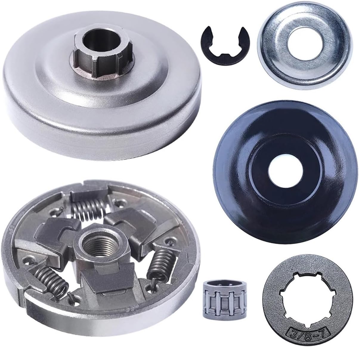 Clutch Drum Sprocket Washer Clip Bearing Kit Fit for 024 026 MS260