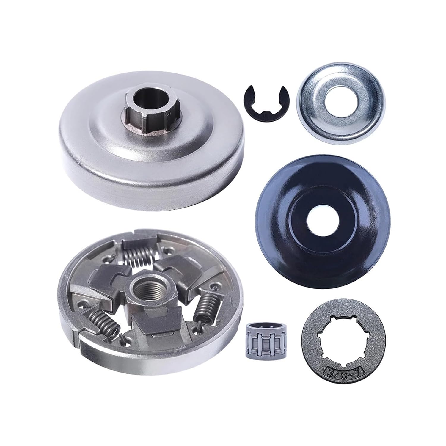 Clutch Drum Sprocket Washer Clip Bearing Kit Fit for 024 026 MS260