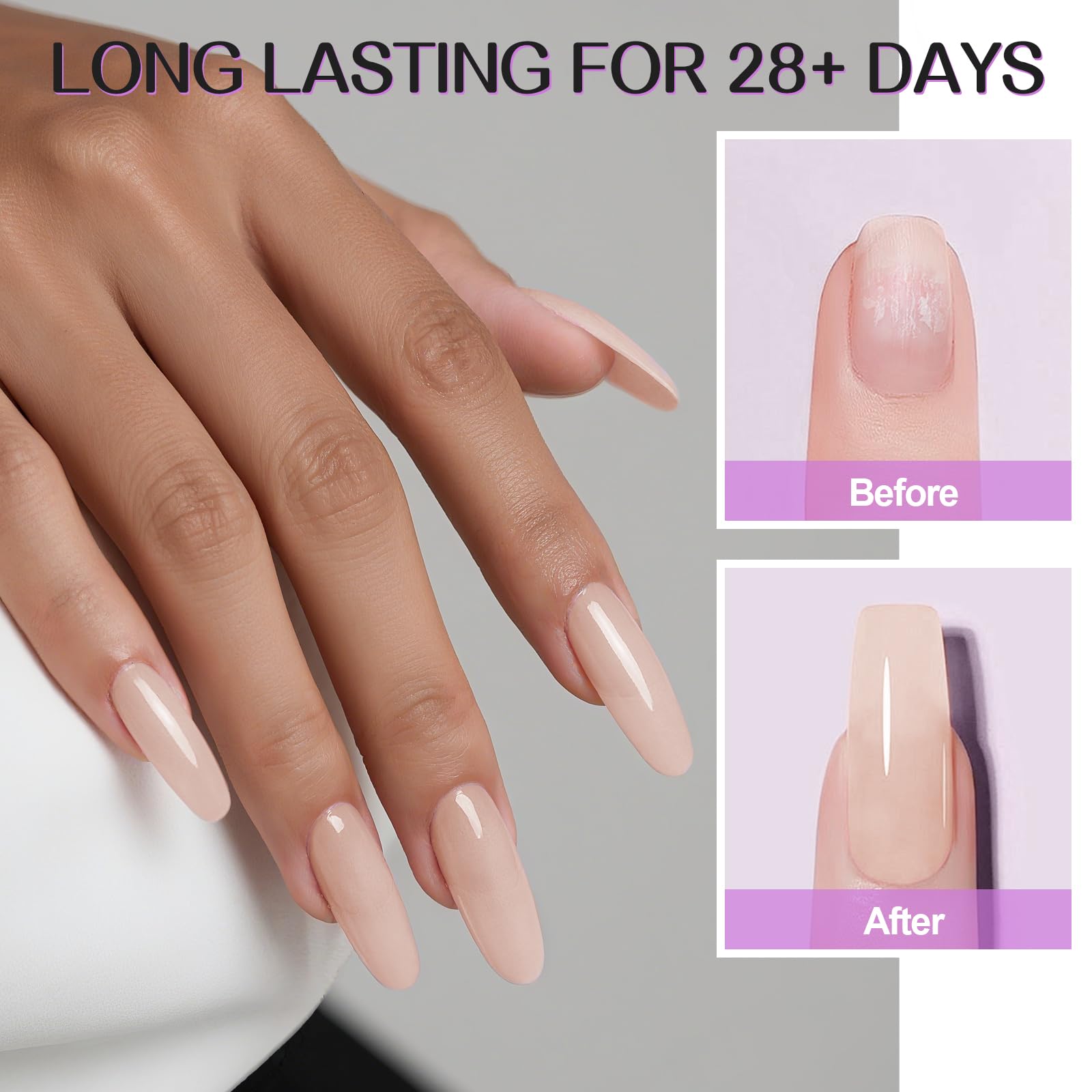 TOROKOM Acrylic Powder, Large 120g/4.23oz Capacity Professional Acrylic Nail Powder for Nail Extension Nail Carving - Image 3