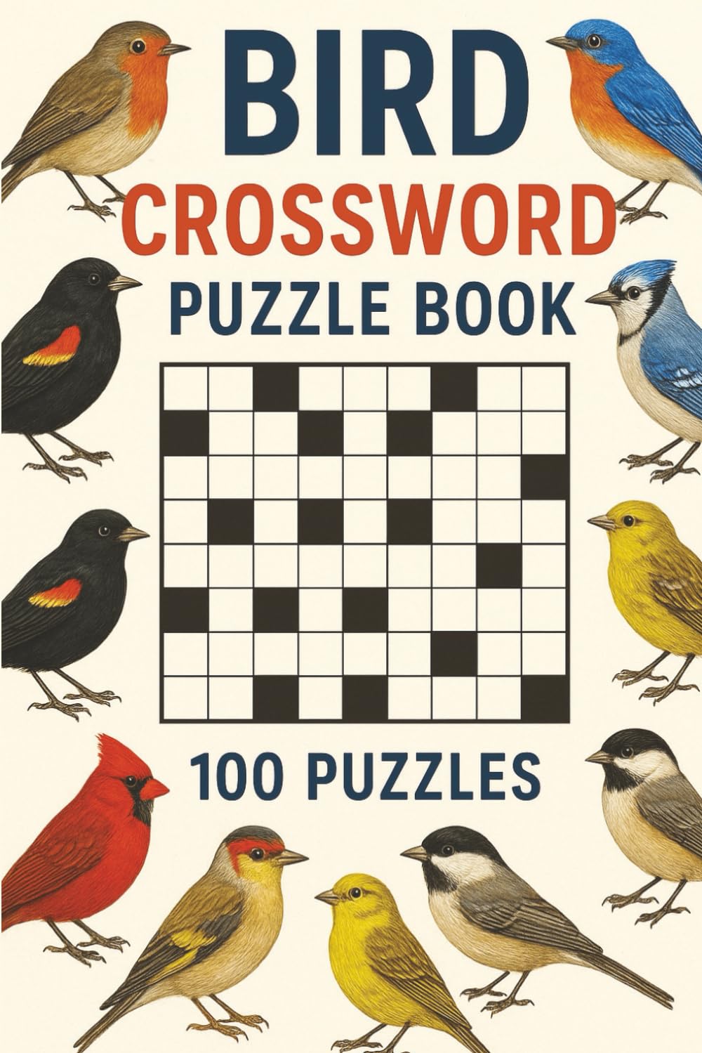 Bird Crossword Puzzle Book: 100 Crossword Puzzles for Adults (With Solution)