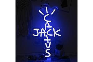 Cactus Jack Neon Sign Blue Words Neon Light