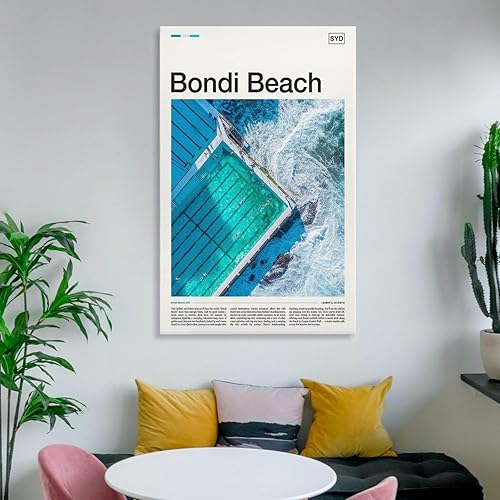 Miniatura 6 de XiPco Bondi Beach - Póster de pared impreso de Bondi, póster de arte de pared Bondi Photo Sydney, lienzo artístico y arte de pared, póster moderno