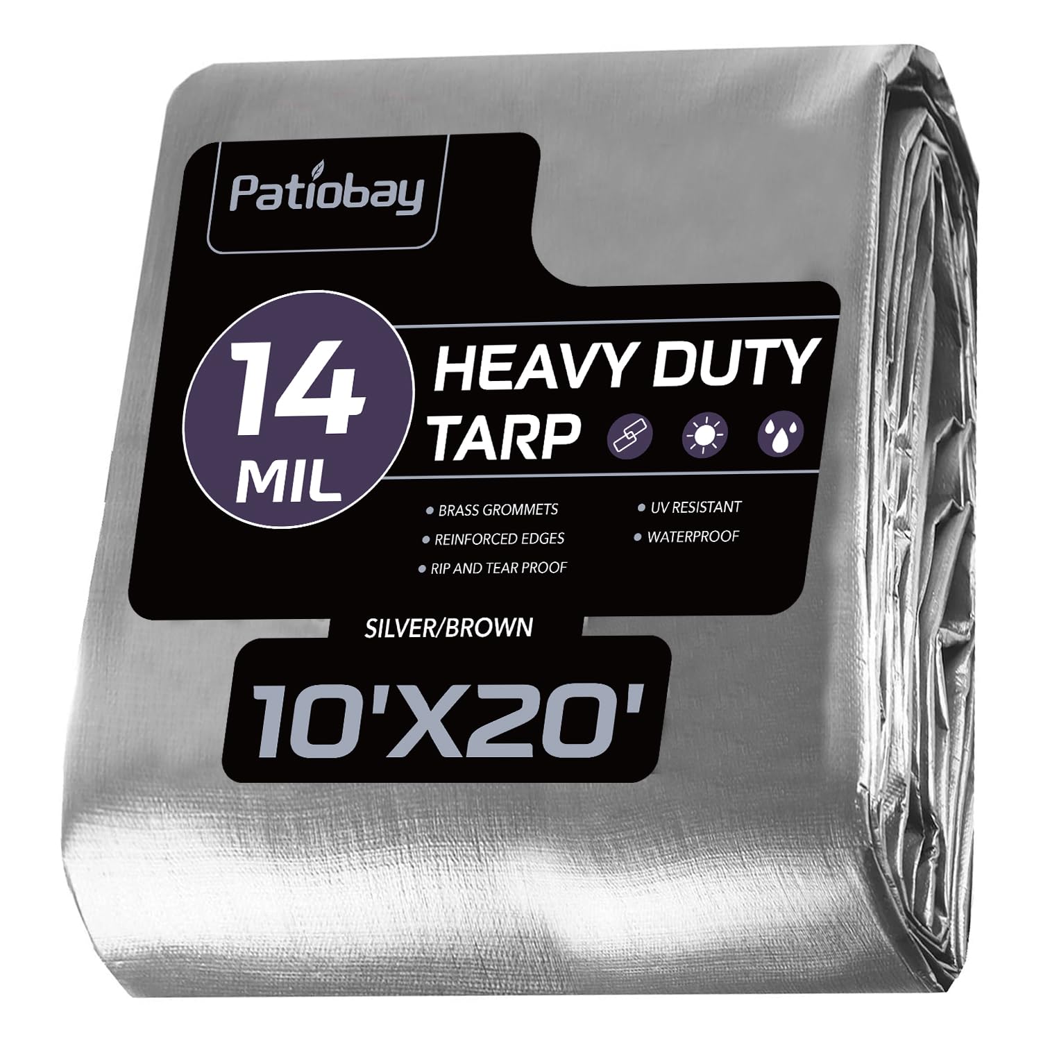 Patiobay Tarp 10x20FT - tarps and tie downs | Mubboo