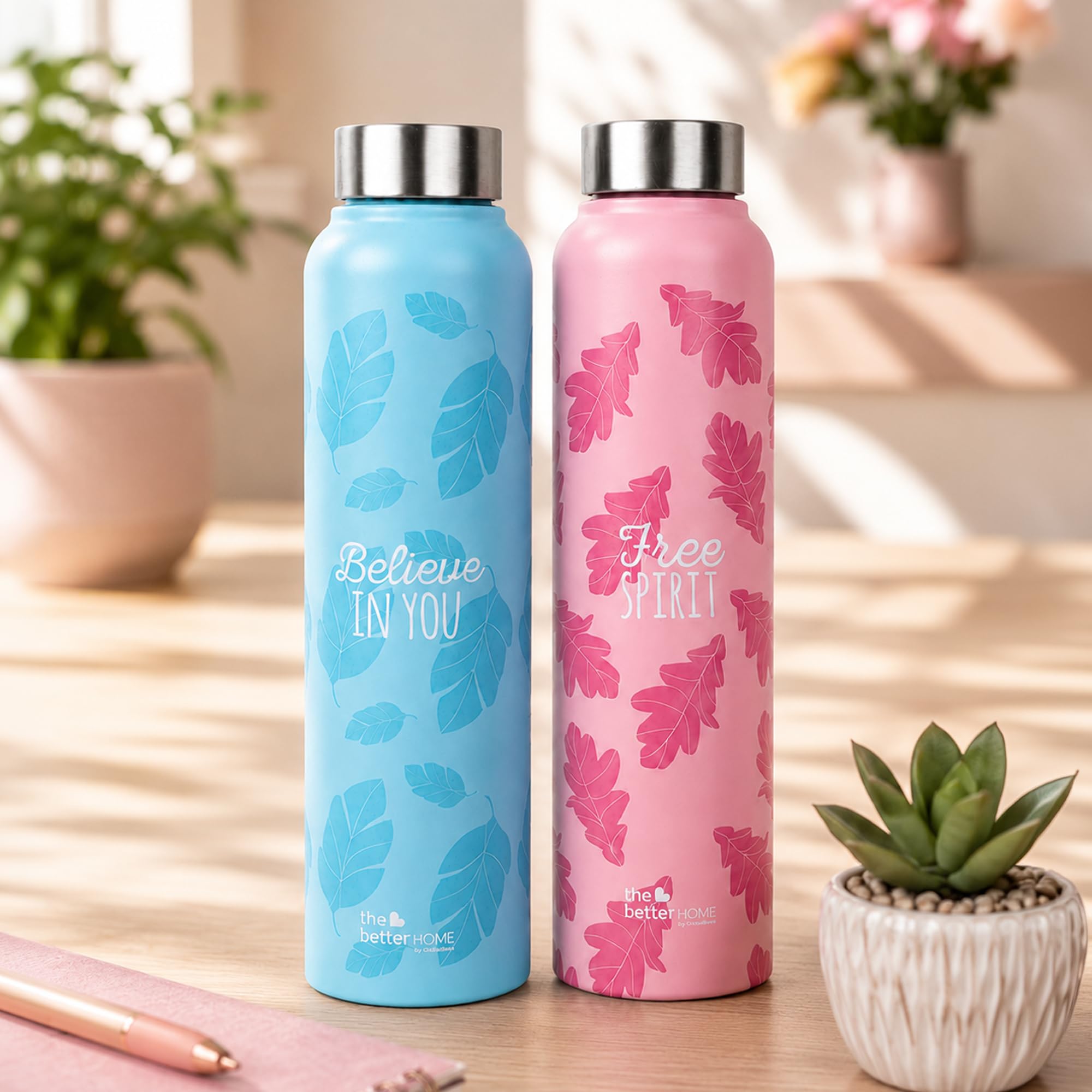 The Better Home Stainless Steel Water Bottles - 2 Pack -1