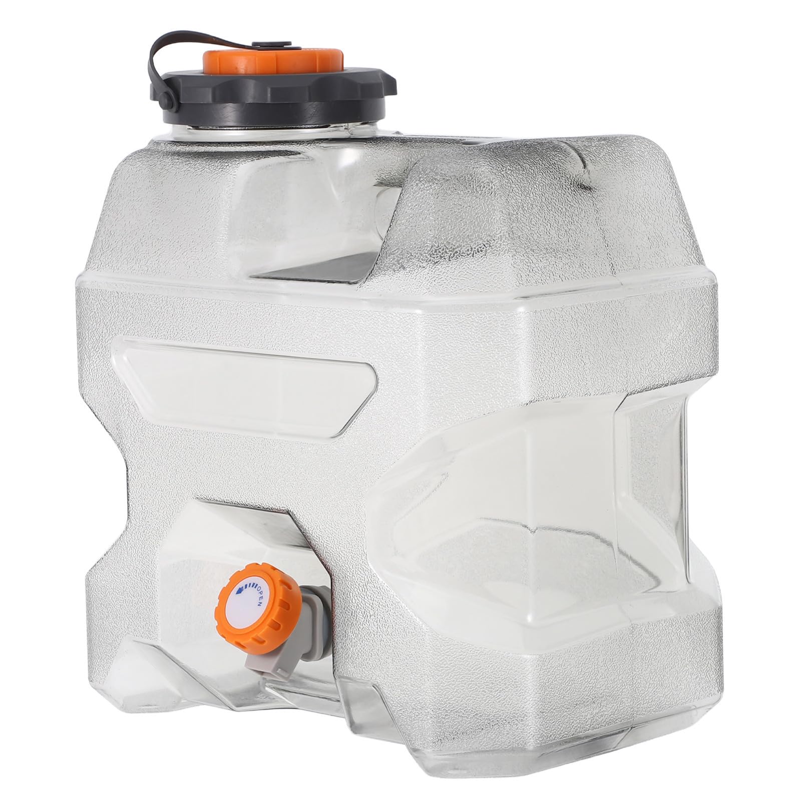Zerodeko Tragbarer Camping Wasserbehälter 12l aus PC mit Großem Fassungsvermögen und Leichtem Design für Outdoor Wandern und Notfälle mit Praktischem Zapfhahn