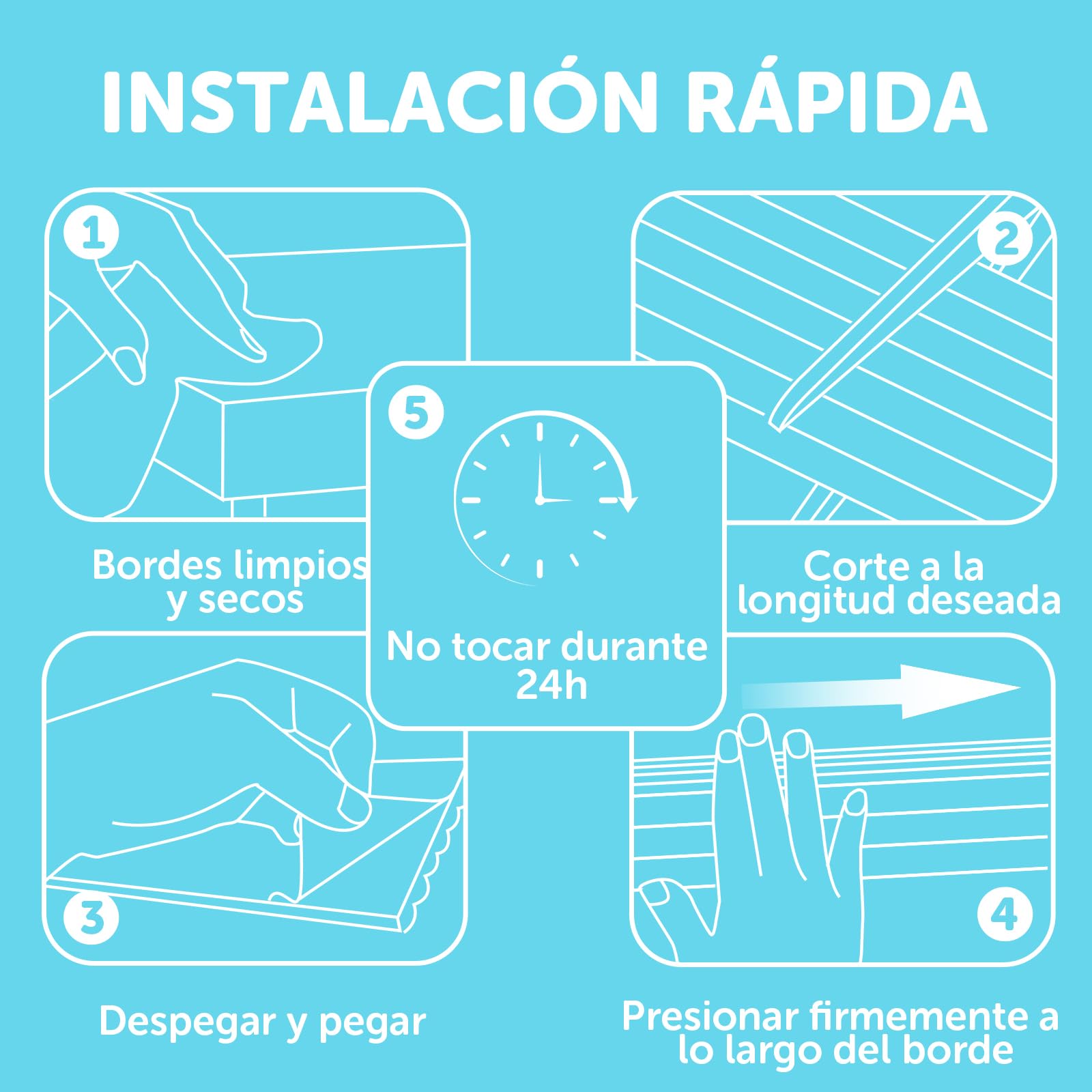 shinfly Multiusos Protector Espuma, 5mx8cmx8mm Autoadhesivo Protector Pared Cama niños, Espuma Ancha Suave Gruesa Rollo para Superficie Dura & Bordes, Protección de Bordes para Ancianos Blanco Lana