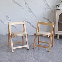 Vista 2 de Folding Dining Chairs with Padded Seat Lightweight sillas para Fiestas,2 Pack Folding Chair for Dinner,Party Wedding,Picnic Event, 196LB