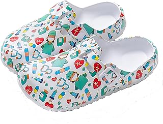 FRTUBOP Women Clogs - Garden Shoes Comfortable Mules with Adjustable Strap Non-Slip Lightweight for Kitchen