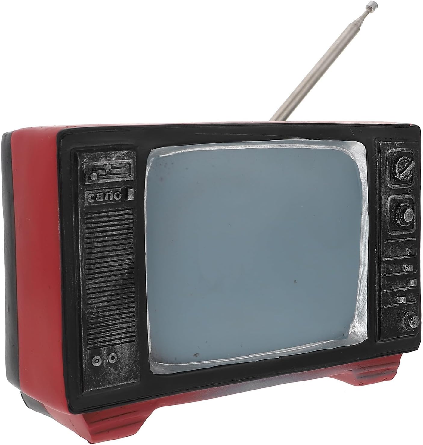 Vintage Resin Television Model Mini Decor for Home Decoration and Christmas Ornaments, Elegant Black Decorative Television Adornment with Retro Style