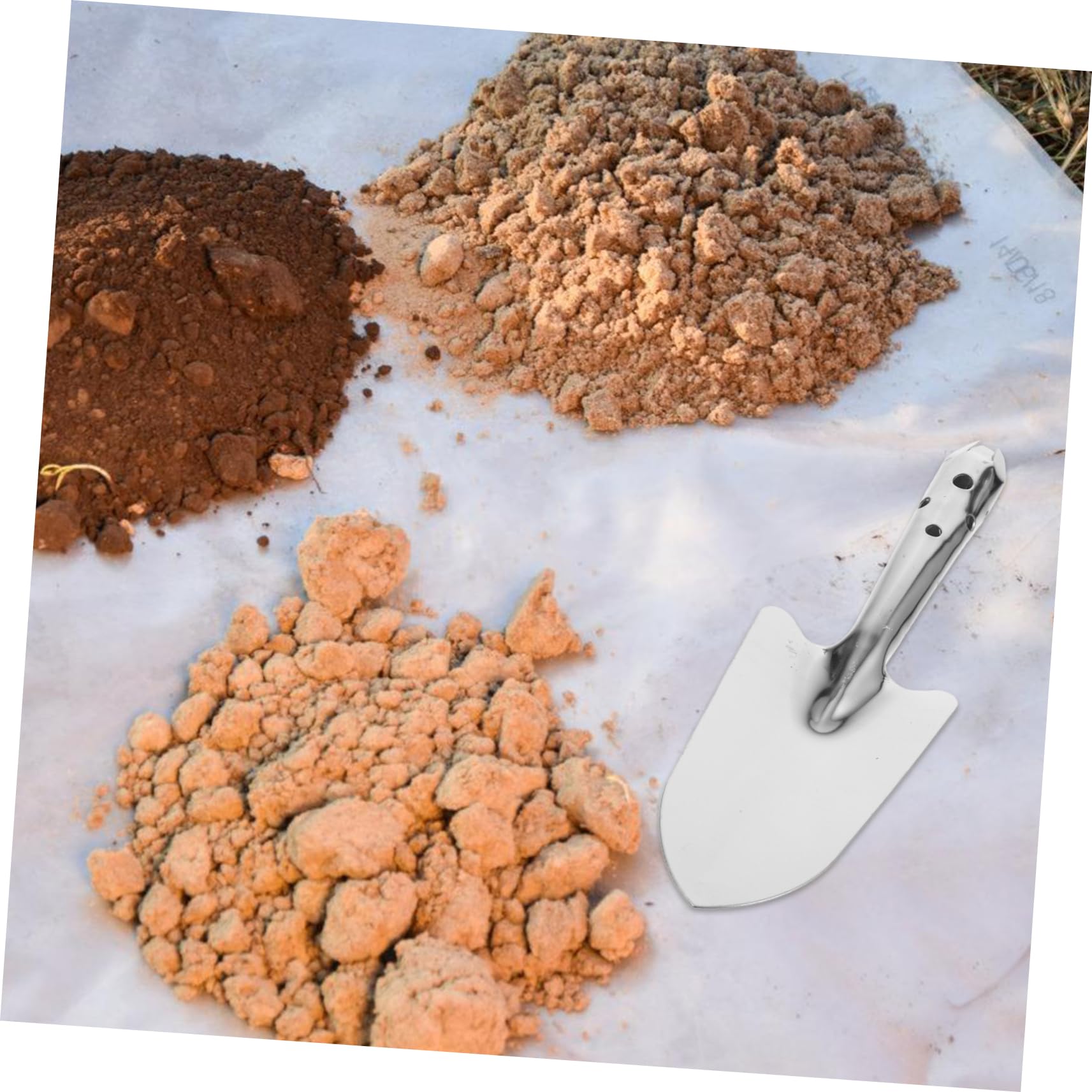 MAGICLULU 5 Pezzi Mini per Campionamento Terreno Spatola da Giardinaggio Portatile Inossidabile Strumento per Ambientali e Ricerca Agricola per Lavori