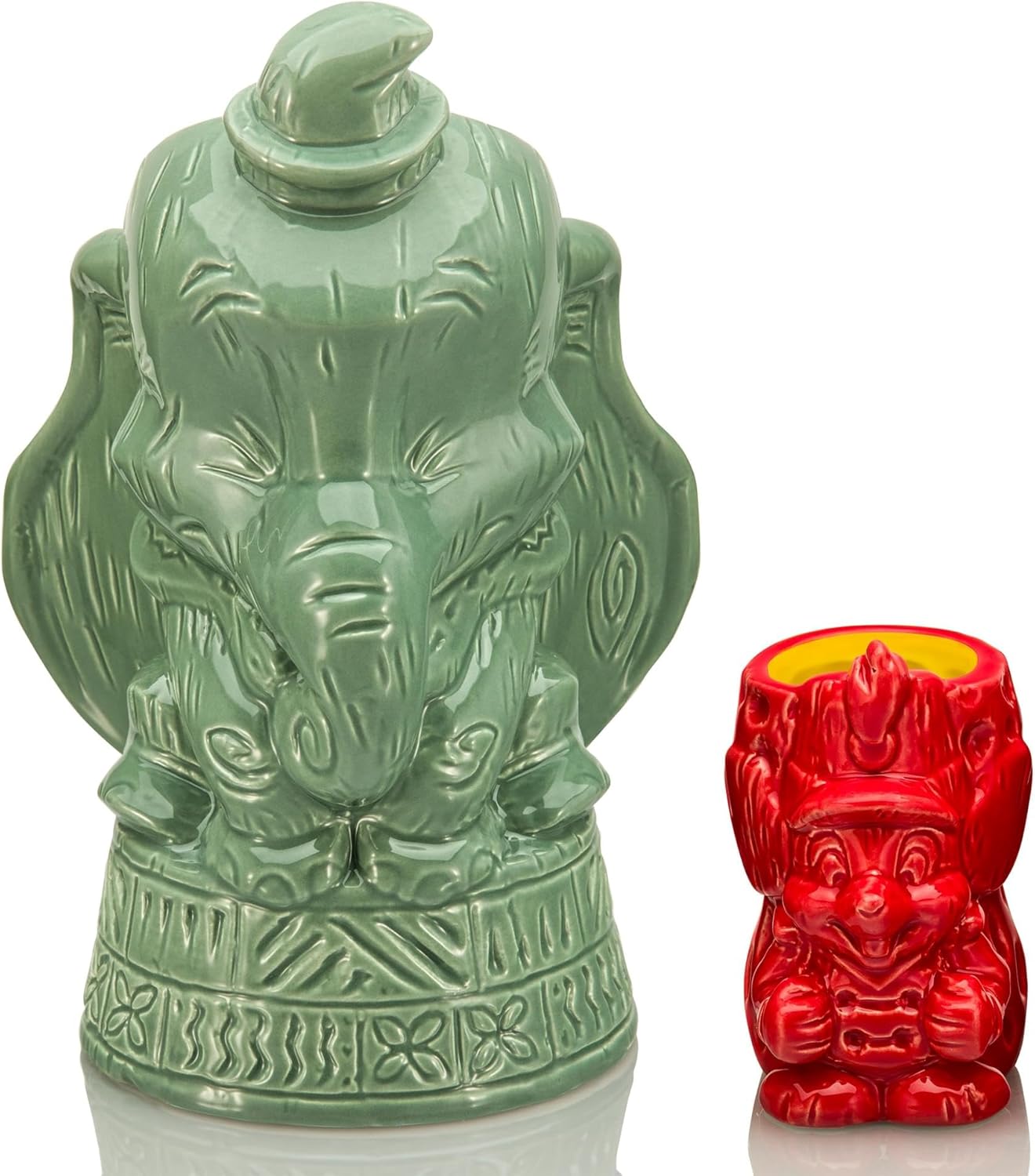 Disney Geeki Tikis Dumbo and Timothy Mouse Mug Set | Party Cocktail Tumbler For Liquor, Beverages