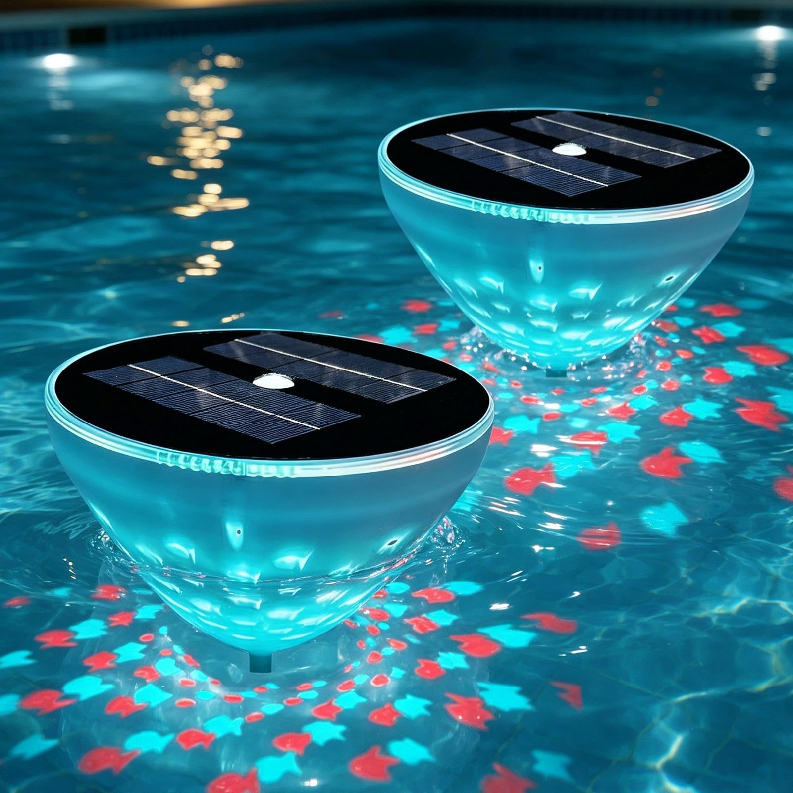 Galleggianti Da Piscina 2 Pezzi Illuminazione Ambientale Multimodale | Feste Con Da Piscina Colorate Per Casa Hotel Bagno Vasca da Bagno Vasca Idromassaggio Piscina Fuori Terra Interrata Festa