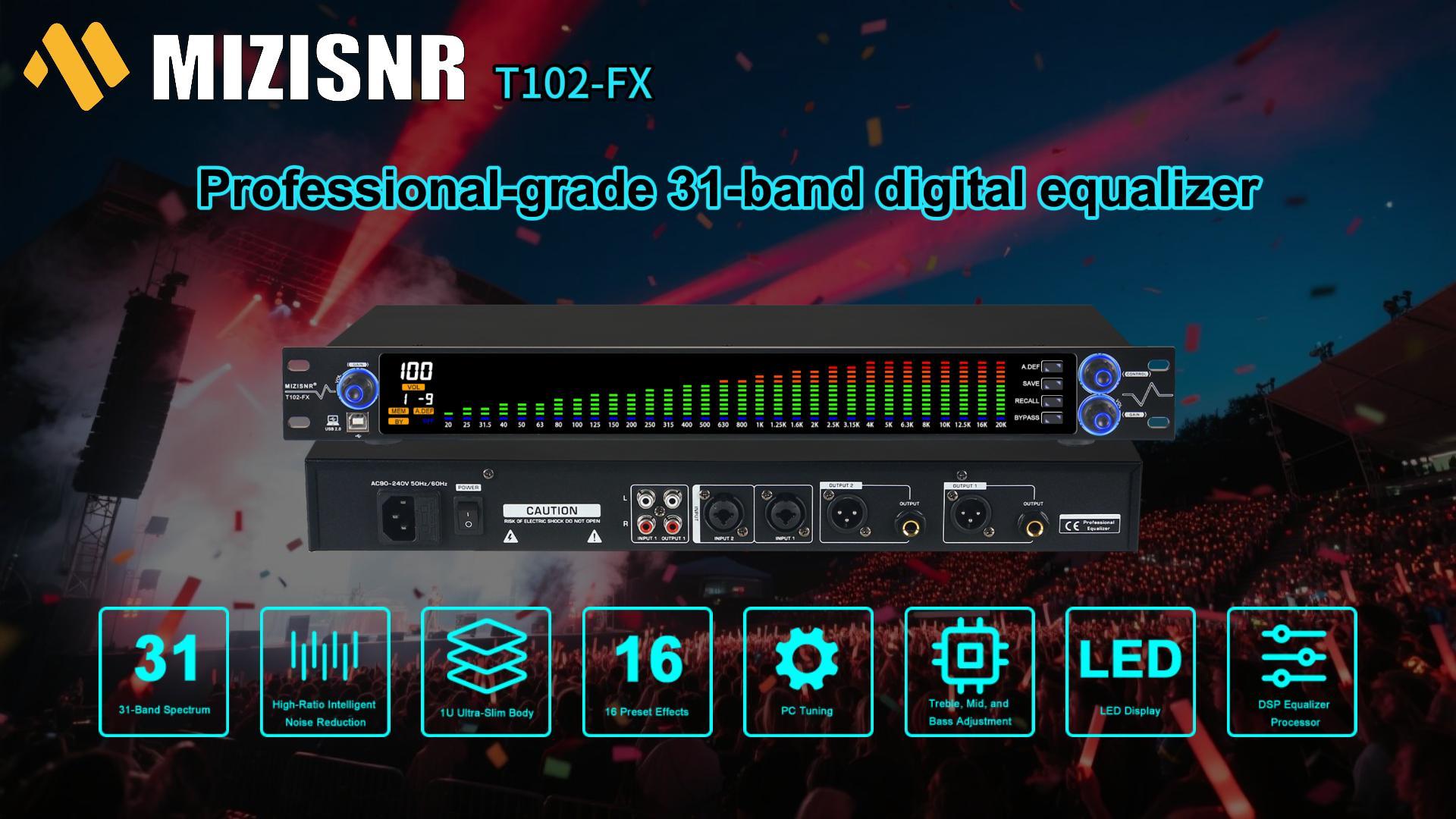 EQUALIZER PROFESSIONAL AUDIO SYSTEM 本体 Amazon.com: FULODE Home Audio Equalizer, Professional 31-Band