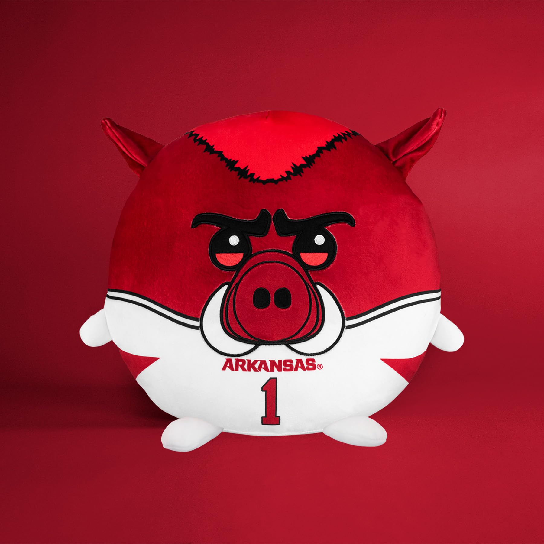 Sleep Squad Arkansas Razorbacks Big Red 30 cm maskotka Kiri Cloud Plushie - oficjalny plusz Collegiate