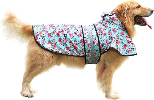 Miniatura 2 de Impermeable HDE con capucha, poncho protector para perro pequeño, grande y cachorro