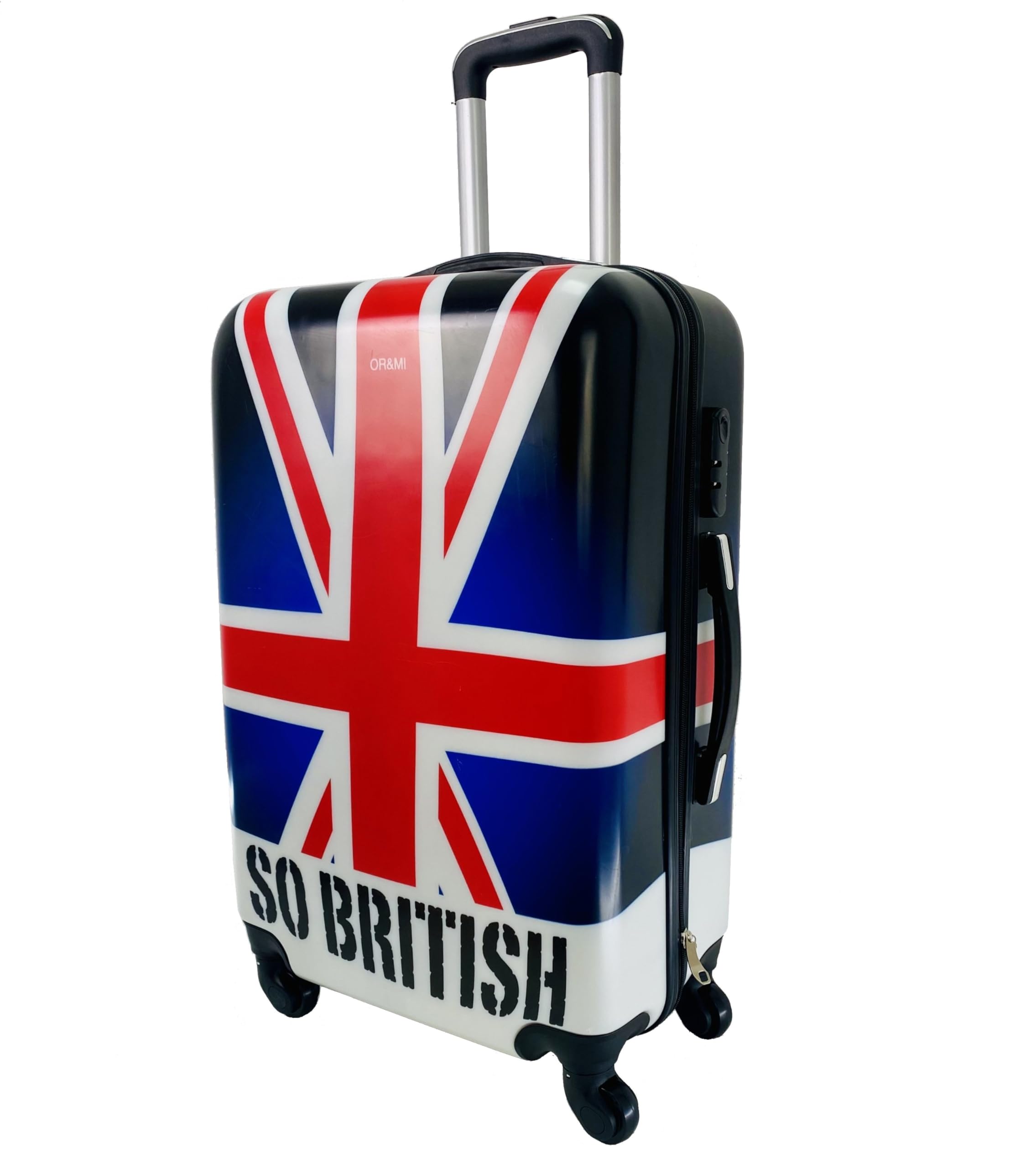 Maleta Mediana para Viajar en avión 4 Ruedas giratorias 360º Trolley Equipaje de Viaje Estampado Inglaterra 65x44x26cm