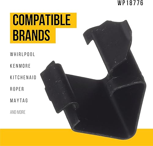 Miniatura 2 de Top Lock WP18776 - Arandela de clip de resorte compatible con Whirlpool Kenmore Kitchenaid pieza de repuesto LEQ9508PW1 LEQ9508PW1 110.60022010