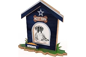 Fan Creations Dallas Cowboys Dog House Picture Frame NFL 3D Decorative Tabletop Photo Holder