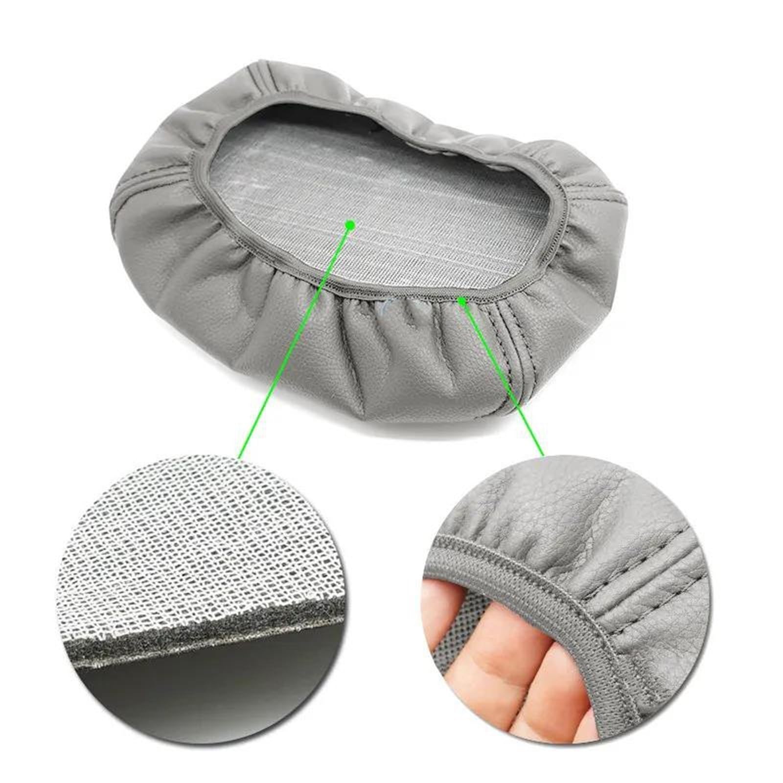 NINOMA Couverture décoration intérieure Couvercle De Boîte D'accoudoir De Console Centrale De Style De Voiture Coussin De Protection en Cuir Accessoires pour Nissan pour Qashqai 2008 – 2017