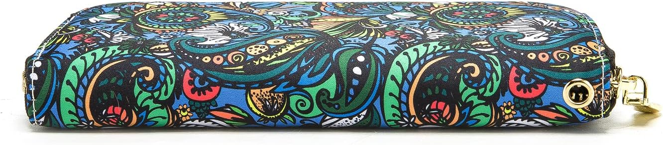 Women Wallet Card RFID For Womens Holder Blocking Credit Small Zipper Purse Pocket Bifold Slim Coin ID Ladies Wristlet Clutch Large Capacity Window Case Travel Zip Women's - Image 4