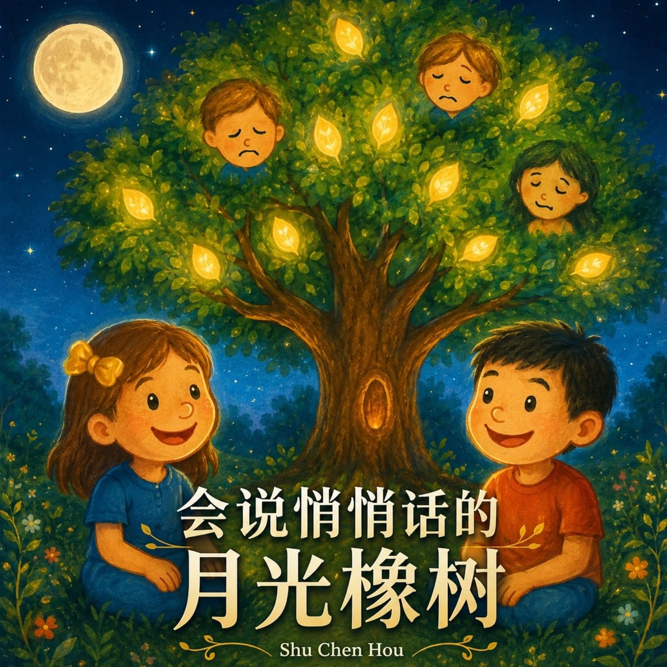 会说悄悄话的月光橡树: The Moonlit Whispering Oak: A Simplified Chinese Children's Picture Book (暖心小绘本 Warm Hearts Picture Book Series)