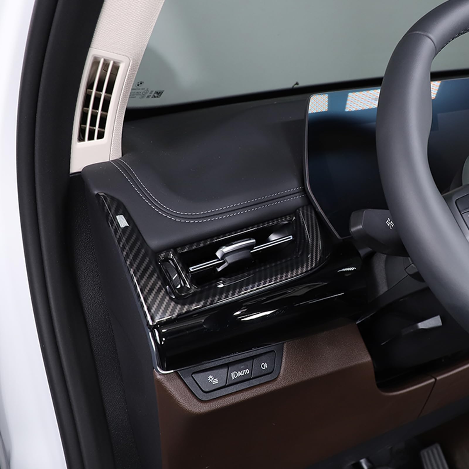 Samochodowa konsola środkowa deska rozdzielcza klimatyzator wylot powietrza osłona panelu rama wykończenia naklejka do BMW X1 U11 2023-2024 akcesoria wewnętrzne