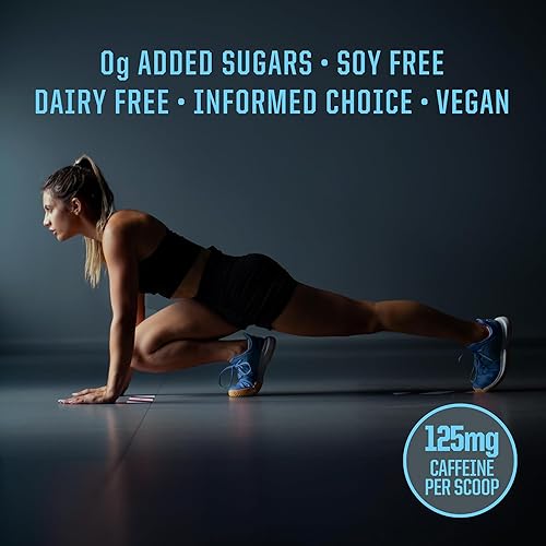 Miniatura 5 de Sunwarrior Bebida energética en polvo para antes del entrenamiento, suplemento vegano a base de plantas, hidrata, concentración, resistencia y