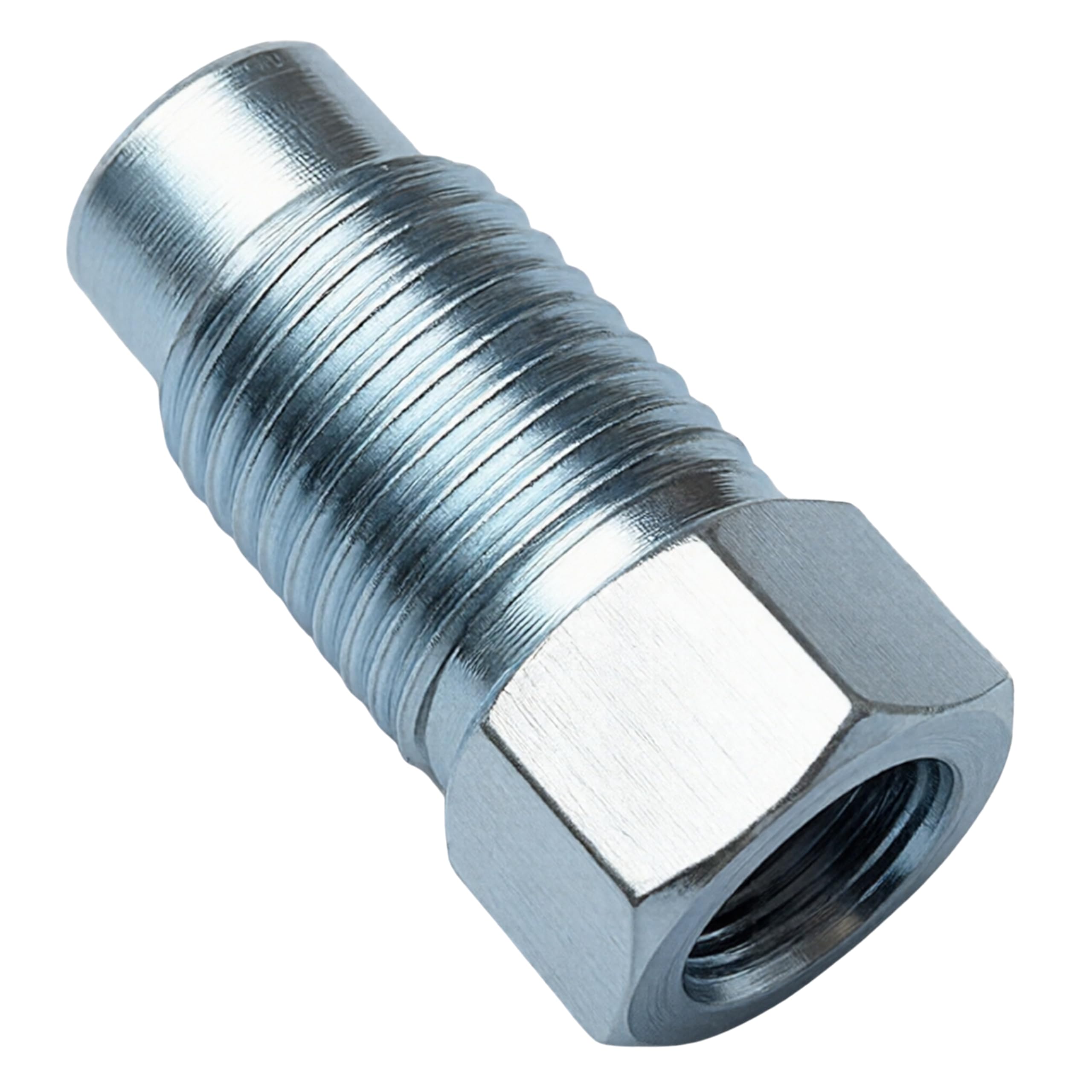 PrecisionGeek - Screw Connection M10 x 1 for Brake Line 4.75 mm Flange E Type D Professional Connector DIN/ISO 1651 Compliant Galvanised Steel (6)