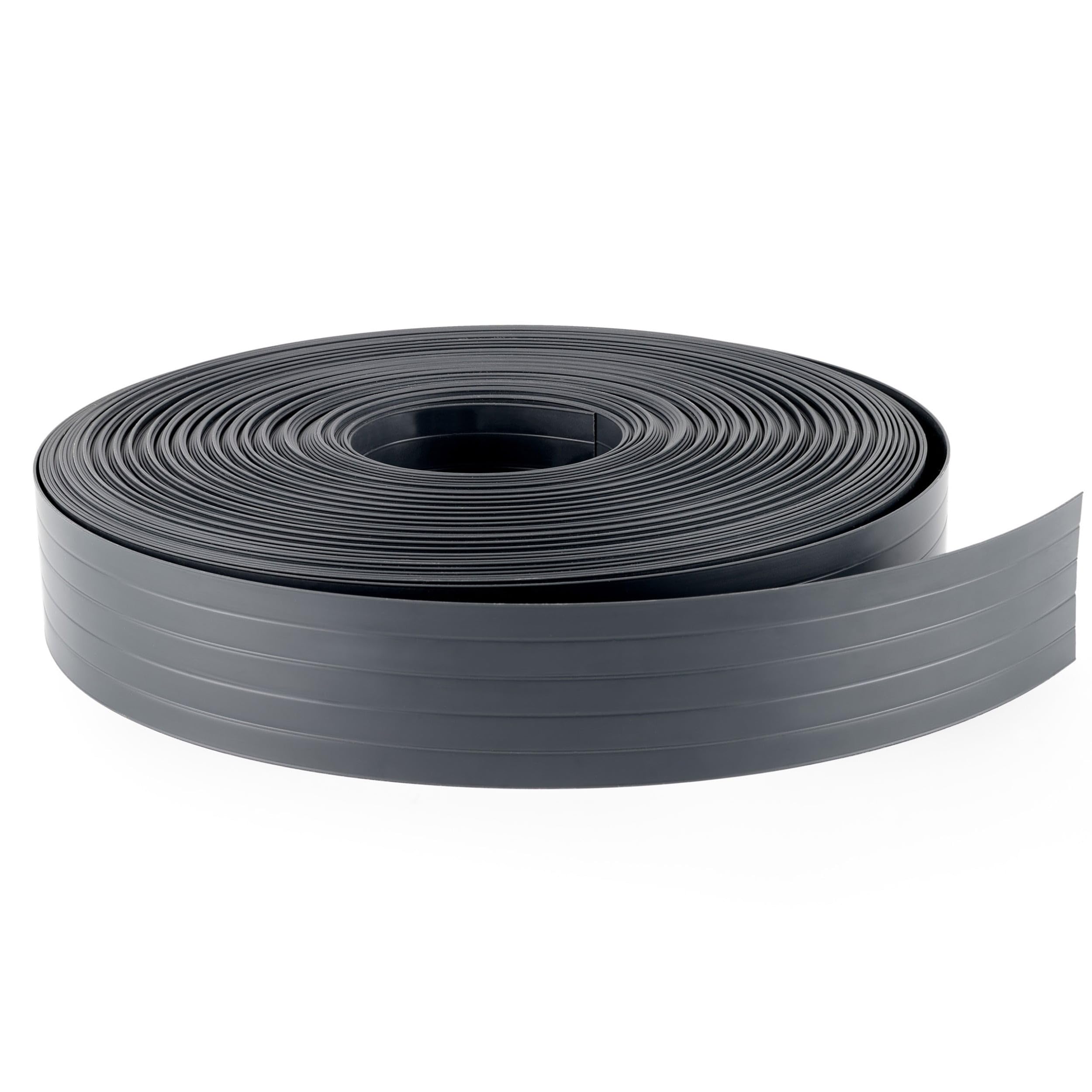 Quest Bande Brise-Vue de 4,75 cm en PVC Rigide - Graphite, 50 m