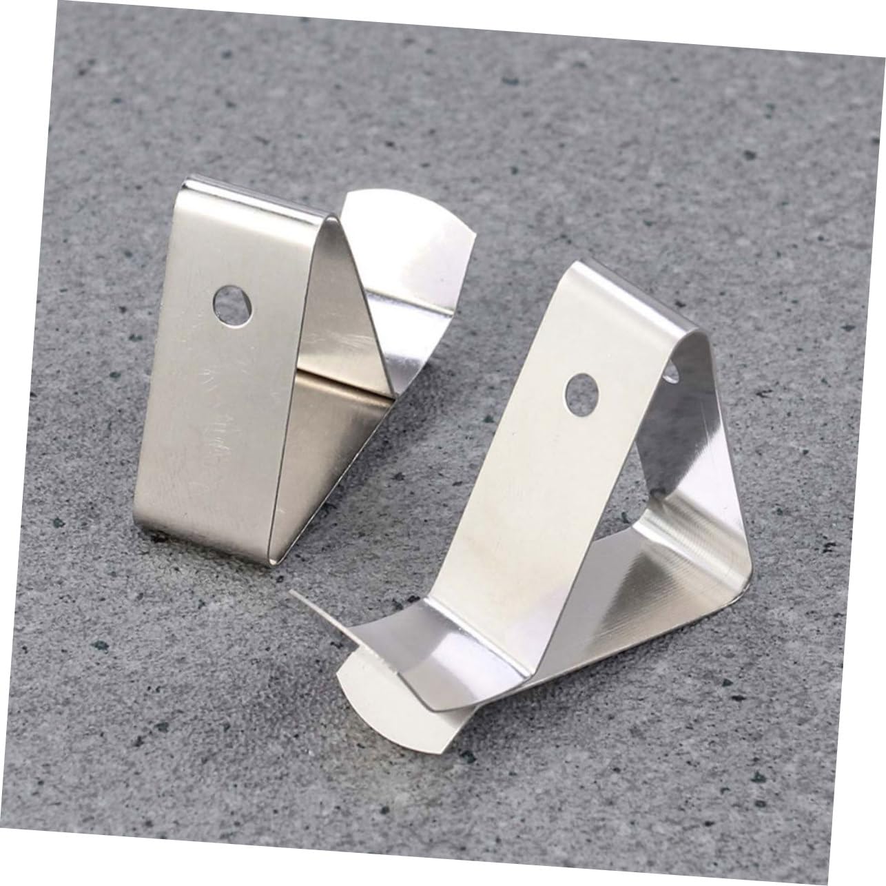 Ciieeo 6Pcs Food Grade Stainless Steel Thermometer Clip Holder for Cooking BBQ Grill Easy Setup Probe Holder Washable Kitchen Tool Style of Each