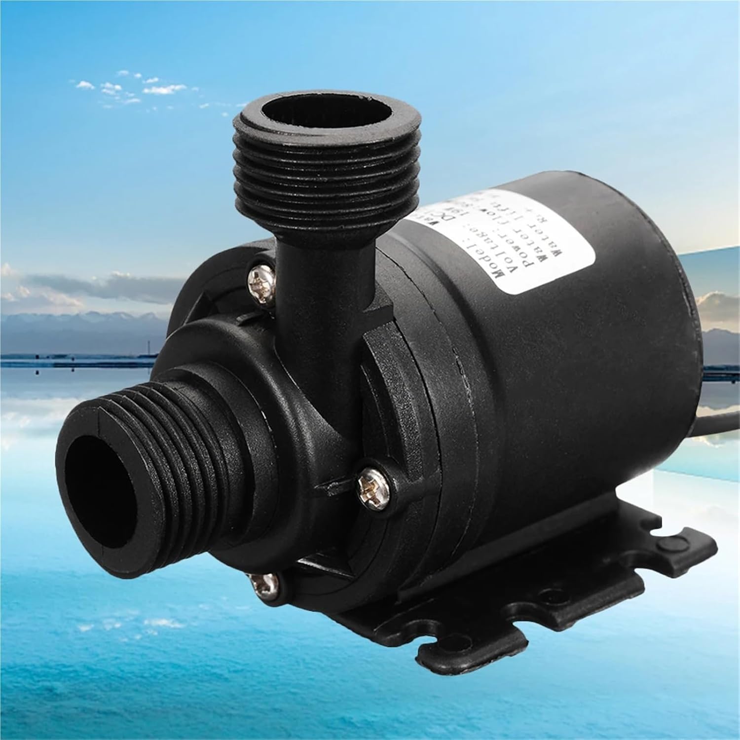 1pcs 300L/H Water Pump Mini Brushless Motor Submersible Water Pump DC12V 24V Garden Portable 5.5M For Cooling System Fountains Heater(DC12V)