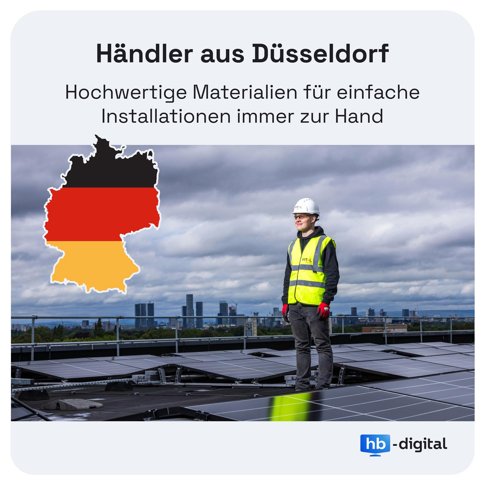 Solar Verlängerungskabel 6mm² 2X 10m Rot/Schwarz anschlussfertig mit Solarsteckern und Aderendhülsen 1500V DC für Photovoltaik PV-Anlage Balkonkraftwerk