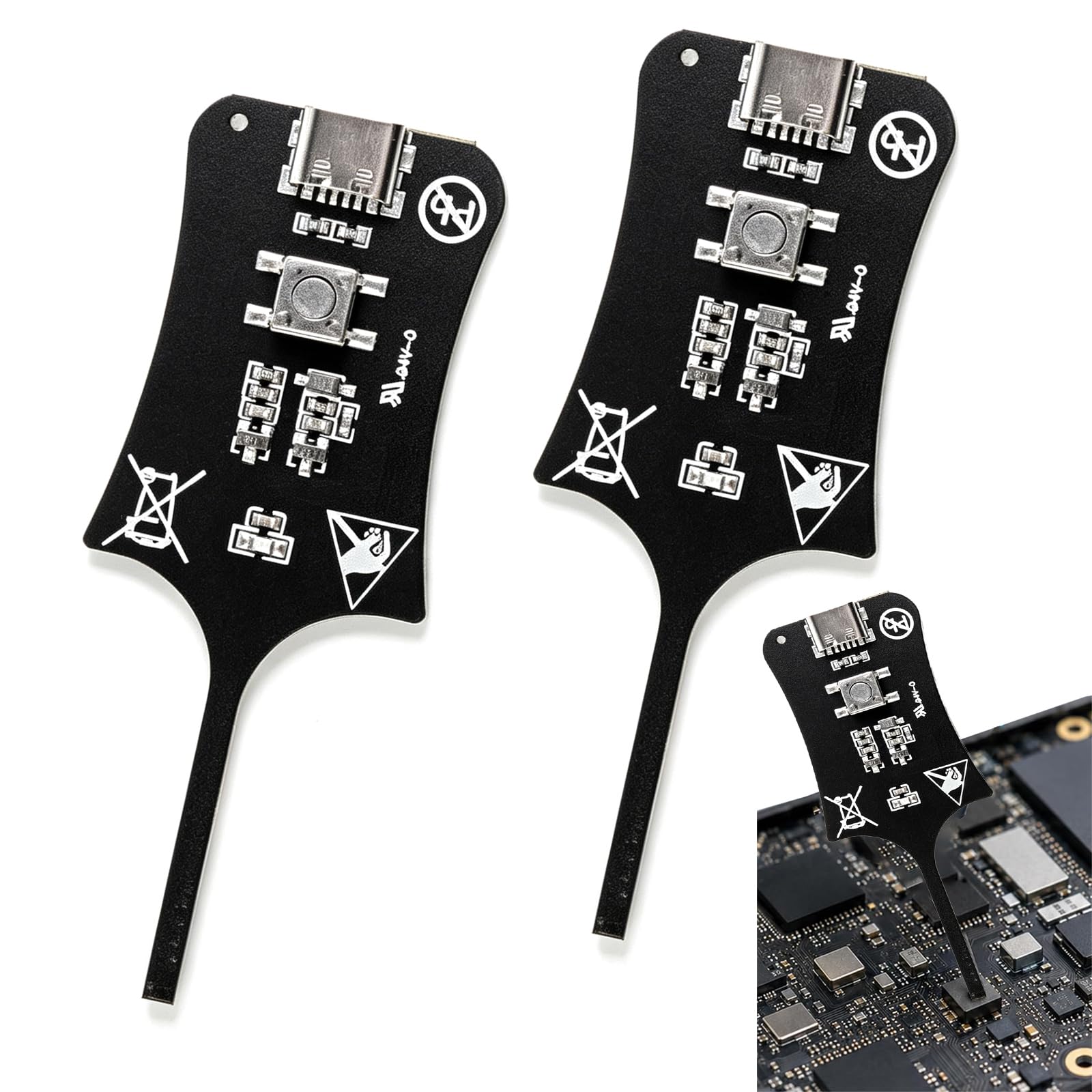 2 Pcs XA5 Inductance Tester,Lightweight Inductor Tester with Green Fault Indicator,Electromagnetic Inductor Detection Tool for PCBs and Motherboards Power Supply Repair