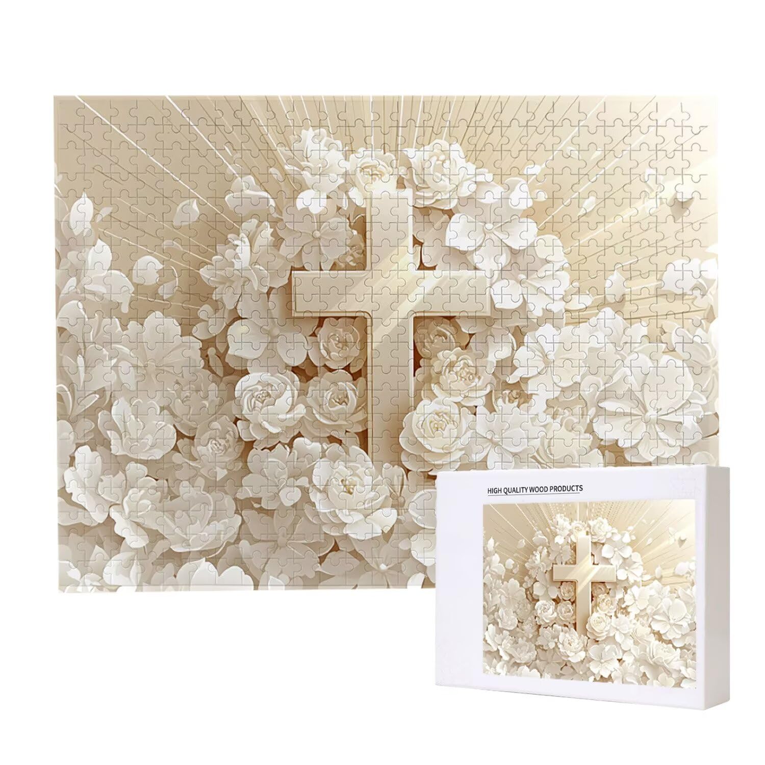 Puzzle dla dorosłych 1000 sztuk kwiatów krzyżowych | Zabawa rodzinna i zajęcia grupowe dla nastolatków i | Prezent urodzinowy dla dzieci od 14 lat | Dekoracja domu i pomysł na prezent na relaks - 369