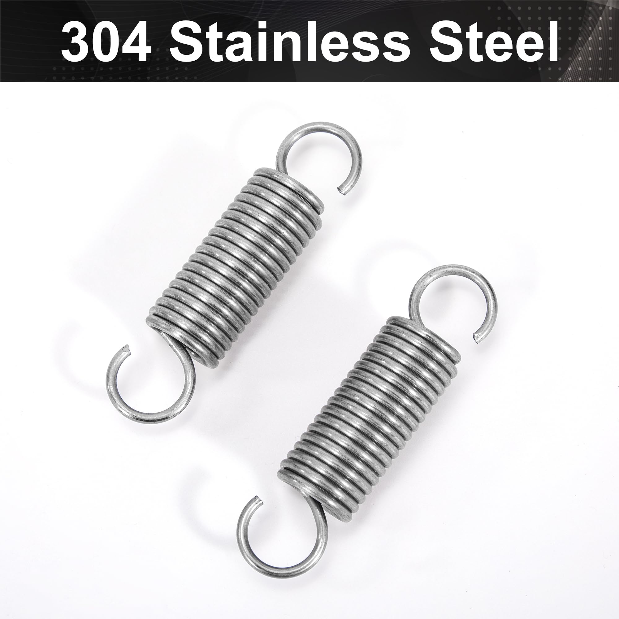 10 Pcs Small Extension Springs, Tension Springs, Extended Compressed Spring, Dual Hook Heavy - View #2