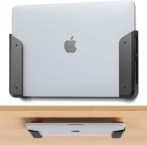 ELETIUO Wall & Under Desk Laptop Mount Holder with Adhesive