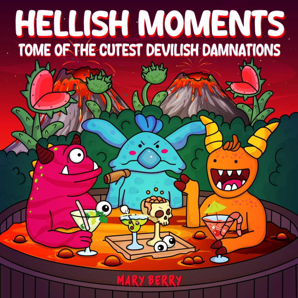 Hellish Moments: Tome of the Cutest Devilish Damnations: Fun Coloring Book for Kids and Adults