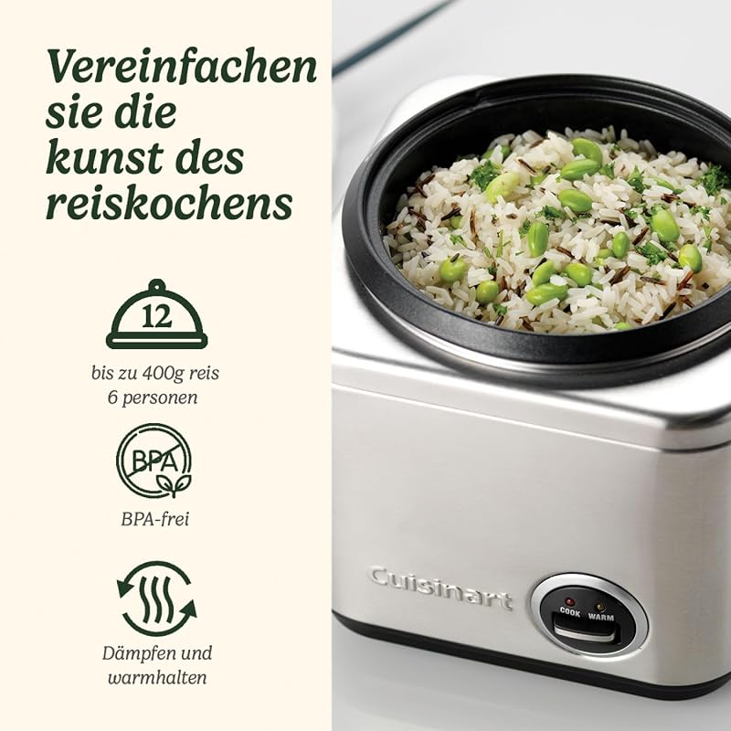 Cuisinart CRC-800 650W rozsdamentes acélból készült rizsfőző