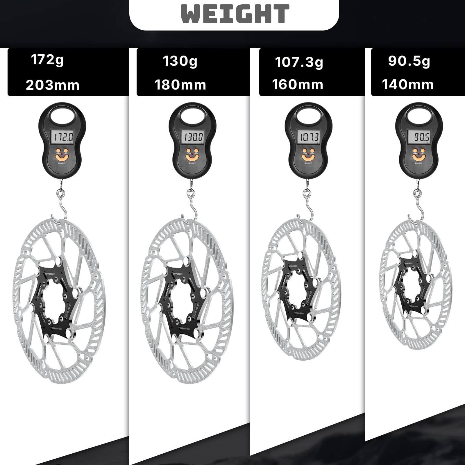 Amazon.com: RACEDUEL IIIPRO A2 140mm 160mm 180mm 203mm