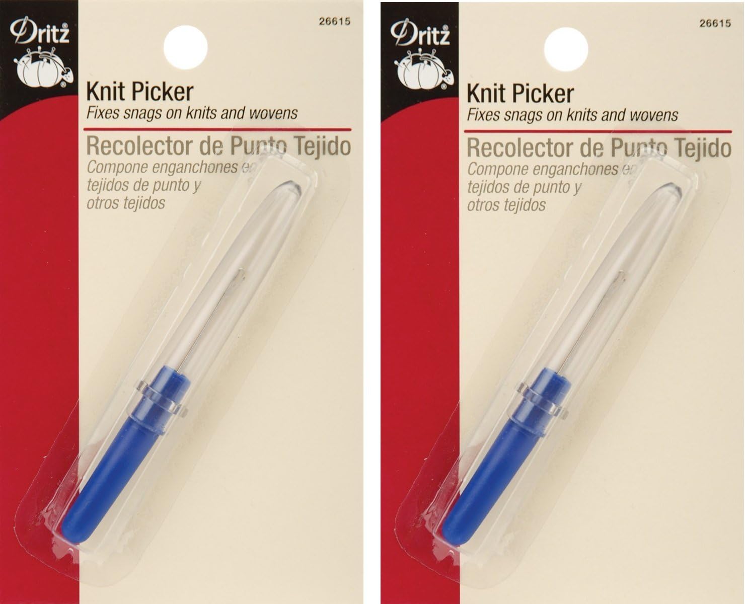 Dritz26615 Latch Hook Tip Knit Picker, 3-Inch (2 Pack)