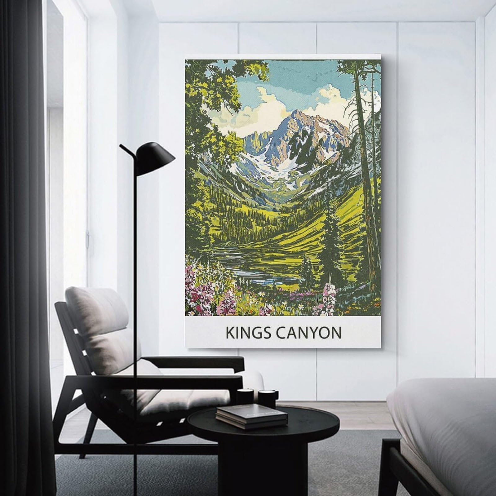 Junmoney Kings Canyon National Park Canvas Wall Decor, 20x30inch(50x75cm), for Bedroom, Guest Room Or Reading Nook, Canvas Wall Decor for Personal Spaces