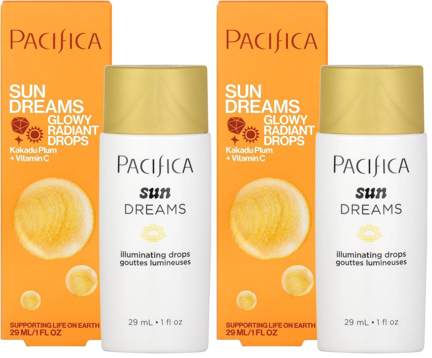 Pacifica, Glow Drops Sunset, 1 Fl Oz (Pack of 2)