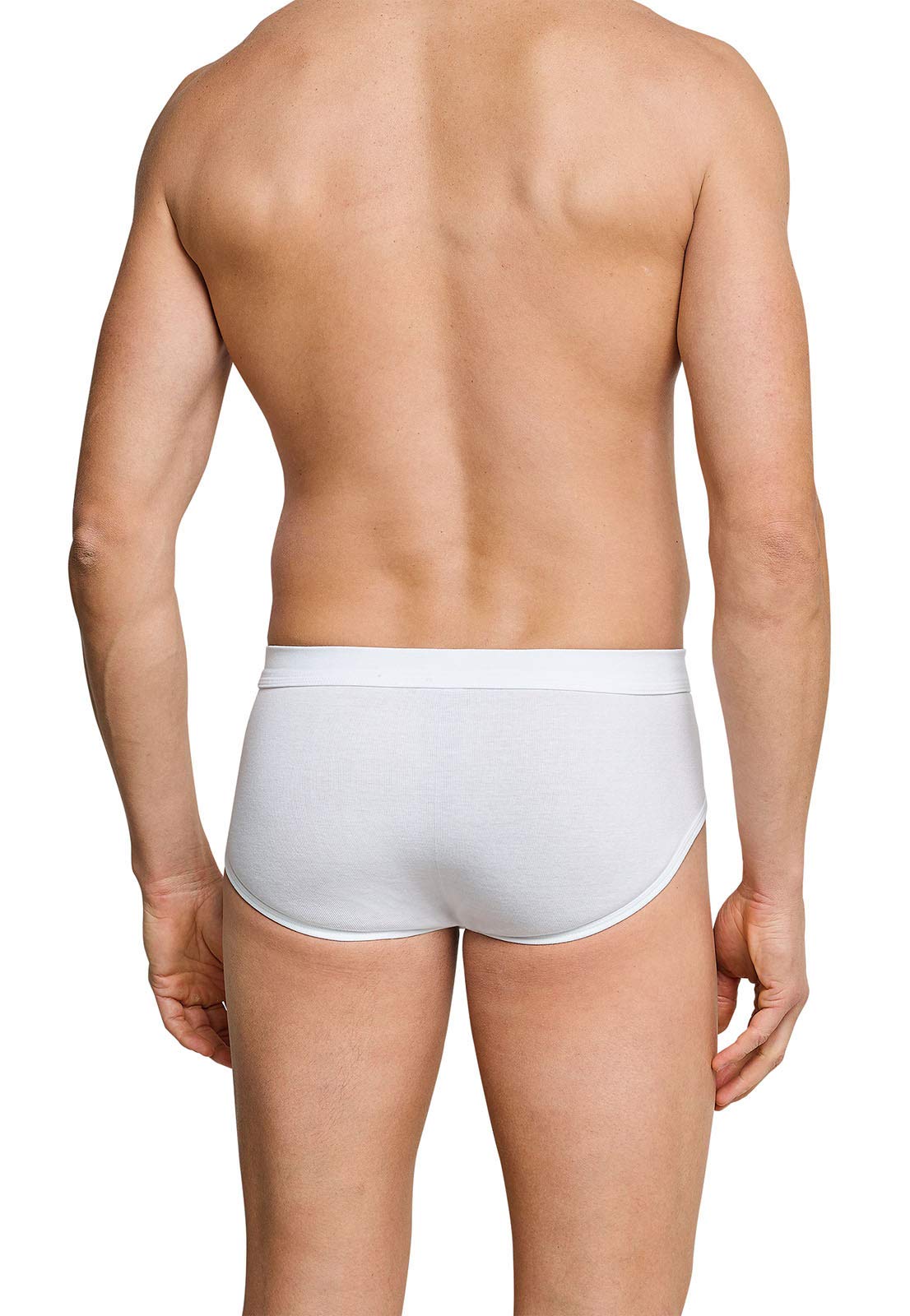 Schiesser Herren Sport Slip Essentials 4er Pack, Farbe:Weiß (100);Größe:5/M