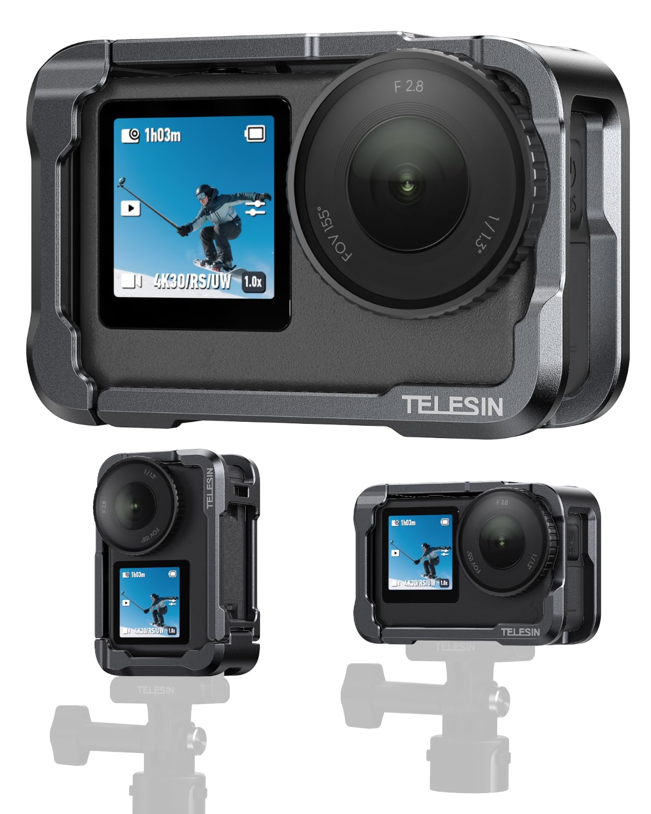 TELESIN Accessories Kit for DJI Osmo Action 6 – All-in-One Range (Aluminum Protective Frame)-picture-28