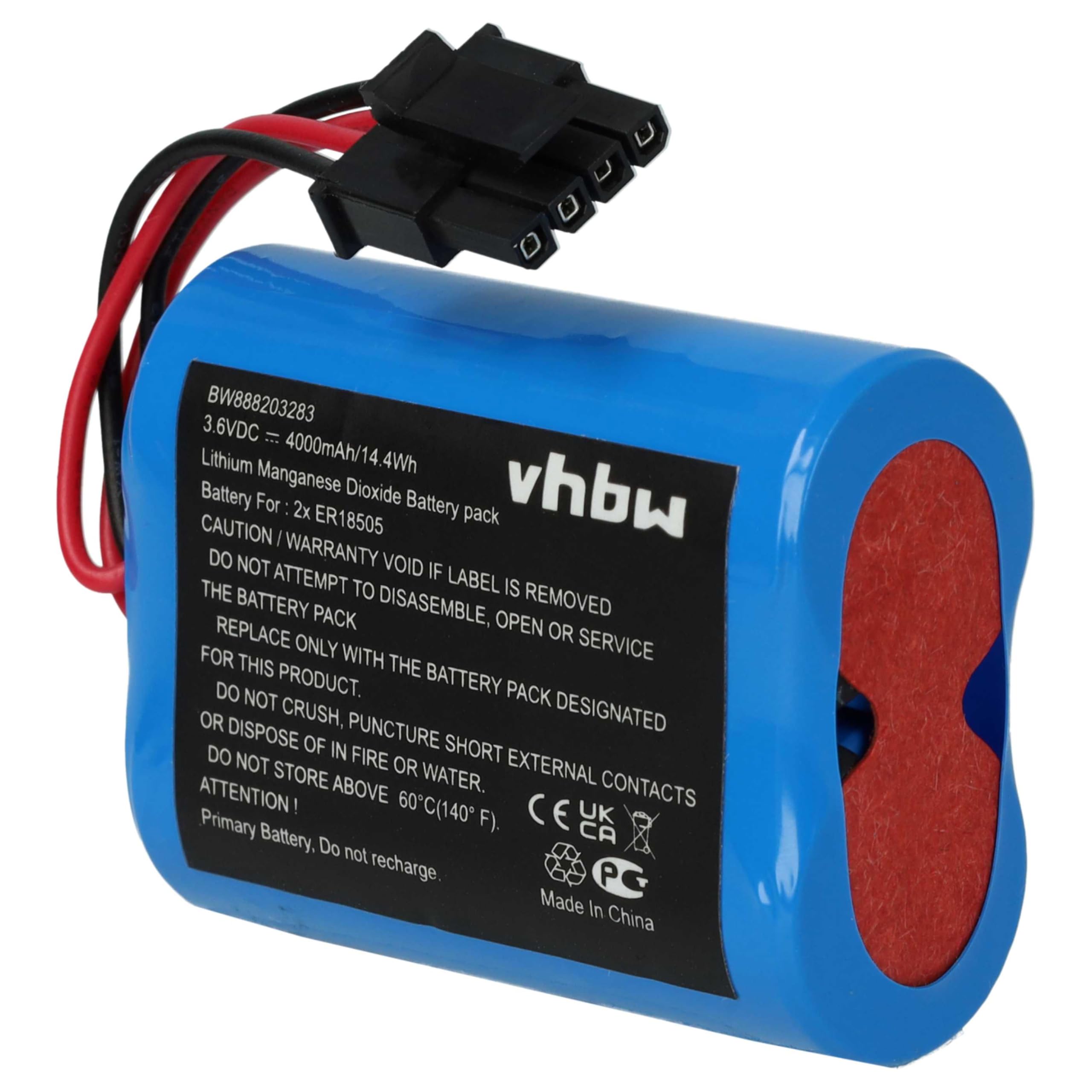 vhbw 5X Pile Remplacement pour Visonic 103-304742-2, 2XER18505M